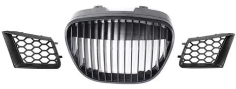 IENQBVL Rejillas Delanteras para Seat para Ibiza para Cordoba Typ 6L 2002-2009 Parrilla Central Sin Emblema Rejilla Panal Parachoques Delantero Rejillas Laterales Cubierta Rejillas Frontales Radiador