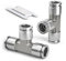 Bwintech 2 Pcs 8mm Té 3 Voies Raccord Rapide Pneumatique, 3 Voies en Acier Inoxydable pour Adaptateur d'Air PE