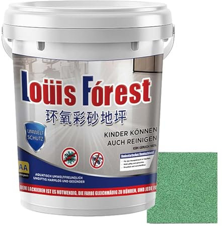 pulunto High-Gloss Marble Effect Epoxy Floor Coating, Louis Forest Epoxy Floor Paint, Garage Floors Paint, Waterproof Water-Based Epoxy Floors Paints, Marble Paints, Household Furniture Paint
