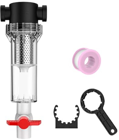 FashionCha NPT Inline Sieb Aquarium Zubehör Vorfilter Sedimentfilter für Fischtank, 10 Mesh