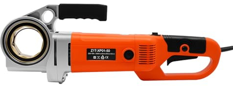 Loobiiny Elektro Gewindeschneidkluppe,Schneidkluppensatz,Gewindeschneidmaschine Mit 6 Sterben,Rohrgewindeschneider 21,9–59,6 Mm