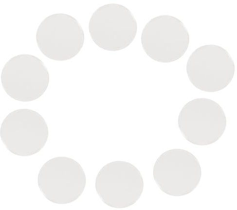 IWOWHERO 10 Pcs Transparent Grafting Eyelash Pads Silicone Glass Crystal Pallet Tools for Eyelash Extension Makeup Salon Reusable Lash Glue Holder for Professionals and Individuals