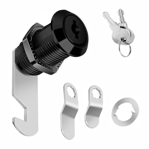 Serrure de sécurité pour boîte aux lettres de 30 mm, serrure de meuble avec 3 pièces de système de verrouillage de meuble pour sécuriser les tiroirs d’outils, systèmes de liaison