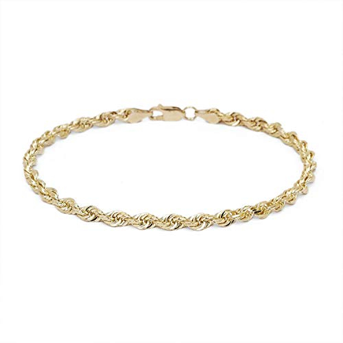 PRINS JEWELS 14 karat / 585 Gold Kordel Armband Gelbgold 3 mm. Breit (21)