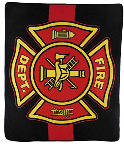 Infinity Republic Weiche Fleece-Überwurfdecke für Feuerwehr, 127 x 152 cm, perfekt für Wohnzimmer, Schlafzimmer, Kinderzimmer, Outdoor