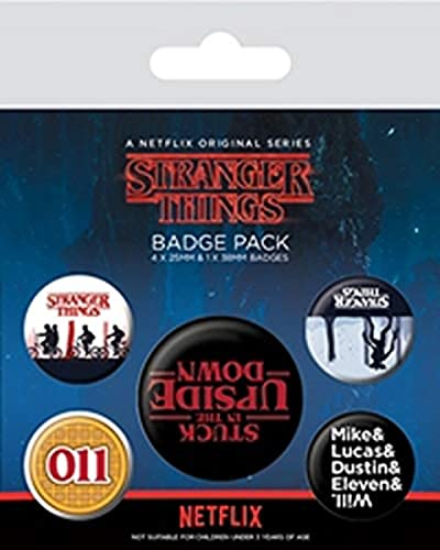 Stranger Things BP80655 Aufkleber, Mehrfarbig, 10 x 12.5 cm
