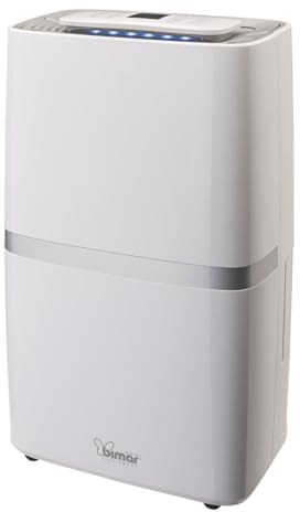 Bimar DEU322 Deumidificatore ambiente casa capacità 20 litri/24h, Compressore con Refrigerante R290, Controllo Funzioni Tramite WiFi, Controllo vocale, portatile