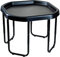 HomeXpress Black Mixing Tuff Tray 70cm Diameter AND Height Adjustable Stand - For Fun & Messy Play Sand, Water & Glitter (70cm, Tray & Stand)