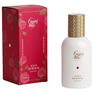 PERFUME Para Mujer CAMPOS DE IBIZA-Colonia Con Esencia De Rosas, Fressía, Violeta Y Gardenia. Eau De Toilette Elaborada Con Flores Mediteraneaspara Romanticas. Frasco Con Estuche Regalo Spray (50 ml)