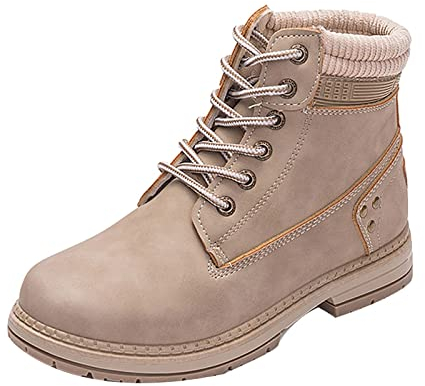 NOAGENJT stivali motocross 43 cowboy boots for women short boots for women black stivali estivi donna morbidi indiani stivali donna invernali pelle Stivali Donna Allacciare Tacco 4-Grey 34.25