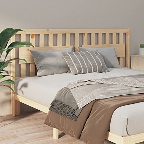 Norheim Kopfteil Holz Kopfteil Für Bett Kopfenden Bett Kopfteil Holz Kopfteil Bett Rueckenlehne Bett Dekoratives Kopfteil 125.5 x 4 x 100 cm Massivholz Kiefer 220