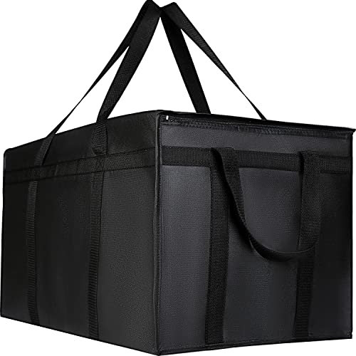 musbus 3 Packungen Kühltasche sehr hitzebeständig isoliert für Lebensmittel hält Lebensmittel warm Catering-Therma für Catering hält Lebensmittel warm Catering Therma graue Pizza schwarz 外3