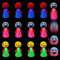 Ainiv Kindergeburtstag Mitgebsel Set, 12 Stück LED Spring Launchers Toys, LED Leuchtspielzeug,Kinder Jumping Spielzeug, Kindergeburtstag,Emoticons Puppen für Kinder Geburtstag Kinderparty Garten Party