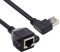 cablecc 90 Grad Links gewinkeltes 8P8C FTP STP UTP Cat6 Stecker auf weibliches LAN Ethernet Netzwerk Verlängerungskabel mit Panel Mount Löchern