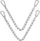 2 Stücke Edelstahl Ketten,Hängesessel Kette,Gliederkette mit Karabiner Edelstahl, Stahlkette 1 Meter, Ø4mm Rundstahlkette,Metallkette, Edelstahlkette für Hängesessel Hängematten-Sets Sandsäcke