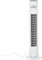 HOMCOM Ventilador de Torre Bajo Consumo con Mando a Distancia o Control Mecánico Temporizador de hasta 10h Oscilación de 70° 3 Velocidades y 3 Modos 45W Ø22x77 cm Blanco