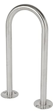 The Workplace Depot Cycle Stand, Galvanised Steel Sheffield Bike Hoop, Freestanding Bicycle Rack for Outdoor External Storage