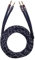 InnoStars 12AWG High Performance Speaker Cable with Dual Gold-Plated Banana Plugs, Premium Heavy Duty Braided Nylon Jacket and Color Coding, 99.99% Oxygen-Free Copper (OFC) - Black, 10 Feet