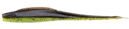 ZECK - Angelköder, Kunstköder, Gummifisch - BA Shaky Stick | 12cm - Moor Kiwi | 5 STK.