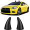 3D Motorhaube Aufkleber für die Dekoration des Autodachs - Leicht zu finden im Auto auf dem Parkplatz - Anti-Kollision Protector Car Helmet Sticker Decal (Black AA)