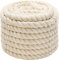 Abio Baumwollseil 20mm 5m Weiß Seil Kordelband Makramee Garn Tau Baumwollkordel Baumwollschnur Kordel Tauseil Boho Deko Baumwollschnur Dekoration Garten Balkon Haus Rope Cotton 20mm 5m