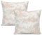 Sara Rote Toile-Kissenbezüge, französisches Landhaus, Vintage-Stil, 45,7 x 45,7 cm, 2 Stück, für Bauernhaus, Sofa, Couch, Wohnzimmer, Schlafzimmer, Weihnachtsdekoration