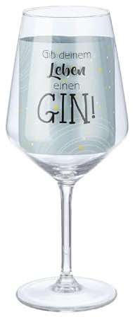 GILDE Weinglas Gib deinem Leben einen Gin 530ml 52862