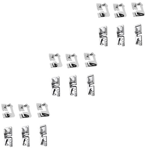 SHINEOFI 3ensembles Pied Presseur De Machine à Coudre Set De Accessoires Compatible avec Machines à Coudre Basse Tige