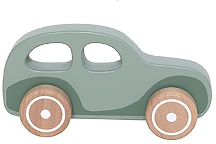 JaBaDaBaDo Holzauto Familienauto in hübschem Retro-Design, Holz aus nachhaltiger Waldwirtschaft, perfekt für kleine Hände zum Greifen, ab 1 J., 14,2 x 7,2 x 4,7 cm