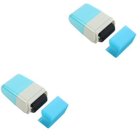 Parliky 2stücke Secret Seal Roller-stempel Für Datenschutz Handlicher Identitätsschutz Für Persönliche Dokumente Privates Versenden Und Rechnungen Blauer Camouflage-rollstempel Für