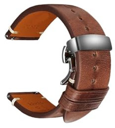 RTRCAGAKKM Cinturino for SmartWatch Cinturino for Orologio Cinturino in Pelle Braccialetto Adatto for HUAWEI Adatto for Galaxy Adatto for Amazfit Adatto for GTR Adatto for Tissot Adatto for Casio Cint
