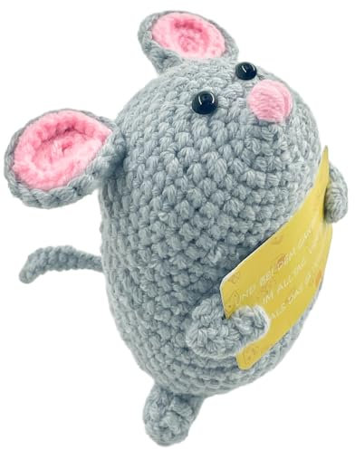 Meanju Glücksbringer Pocket Hug Maus,Gute Besserung Geschenk,Pocket Hug Weihnachten Glücksbringer Geschenke,Positive Kartoffel Deutsch Ersatz,Glück Weihnachten Positive Geschenke