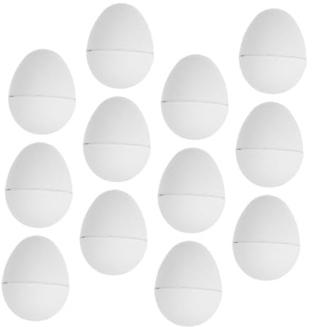 MOBUTOFU 12stücke -papier-eier Befüllbar Unbemalt Für -bastelprojekte Pappmaché Zum Bemalen Und Gestalten Für Ostern Und Kreative Aktivitäten