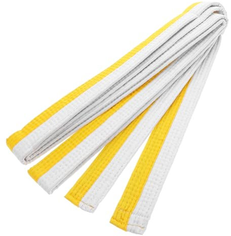 BELLIFFY Verstellbarer Judo Gürtel Weiß für Taekwondo Karate und Hapkido Komfortables Design Vielseitige Trainingshilfe Mehrere Farben