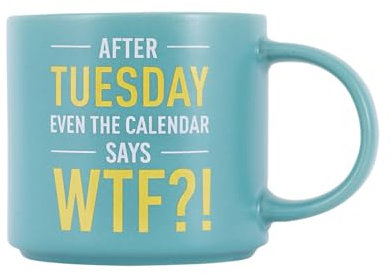 Splosh - Cheeky Mugs | Funny Coffee Mug with Humorous Sayings and Messages | Unique Gift Ideas for Her and for Him | Coffee & Tea Lovers | 390ml (Teal)