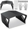 Gimisgu Mähroboter Garage Verzinktem Schutzüberdachung Carport Überdachung für Rasenmäher Rasenroboter mit Handschuhe und UV-Schutz | ideal Gegen Regen und Hagel 78x60x34cm Schwarz