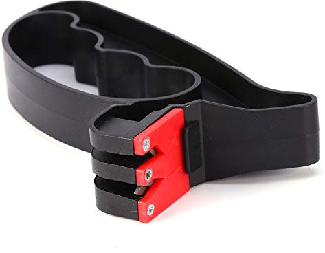 Afilador de Tijeras de Cuchillo 2 en 1 Portátil, Nuevo y, Más 10,000 Cuchillas, Agarre Fácil para Afilar Cuchillos con Piedras Carburo Tungsteno y Plástico