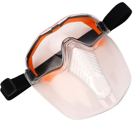 Yechiry Pantalla Facial para Amolado, A Prueba de Viento Antiimpacto y Antivaho Pantalla Facial de Seguridad para Amolado y Corte Uso Industrial, Lentes a Presión, Diseño Desmontable