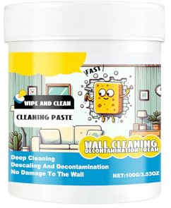 Wandfarben-Fleckenentferner,leistungsstarke Wandreinigungscreme,Mühelose Reinigung,Für Graffiti,Flecken,Kratzer,100G