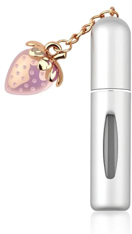 Tofwaol Perfume Travel Refillable Keychain 5ML Perfume Spray Bottle Mini Perfume Atomizer Keychain for Purse, color 6, 0.2 Ounces