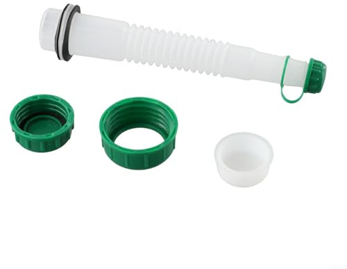 Ersatzauslauf und Kappen-Set, 3-teiliges Set für Kanister, Kraftstoffbehälter, flexibler Ausgießer mit Entlüftungskappe, einfach zu installieren und zu verwenden für Gartenmaschinen-Betankung