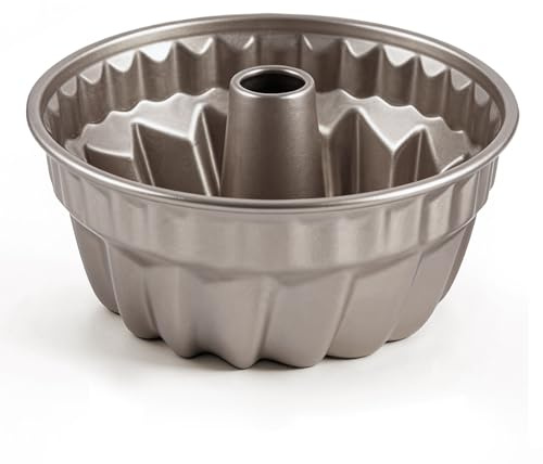 DBAILY Ring Cake Tin, Ring Cake Mould, Ø 17.8cm, Non-Stick – Made from Solid Carbon Steel, Very Durable, Double Non-Stick Coating