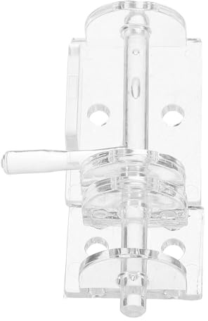 Gatuida Door No-Drill Lock for Latch Acrylic Mini Self-Adhesive and Hinge Security, Easy Installation Doors Windows Home