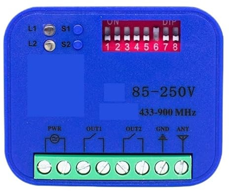 Entraînement de portail coulissant, Contrôleur de récepteur intelligent WIFI 85-250 V, ouvre-porte Garage, commutateur télécommande,pour la maison, l'usine(2pcs)