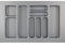 Hettich 9194939 Besteckkasten Box Atira Orga Tray 440 Silbergrau, Maße (mm): L800xB520xH55, Besteckeinsatz variabel für Schubladen Organizer in der Küche