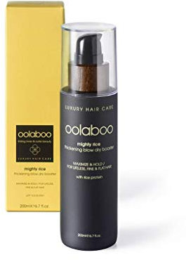 OOLABOO Mighty Rice Thickening Blow Dry Booster, 200 ml