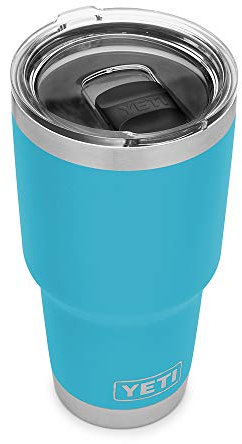 YETI Rambler 30 oz Stainless Steel Vacuum Insulated Tumbler w/MagSlider Lid, Reef Blue