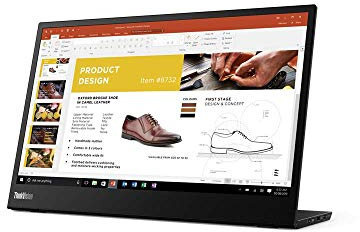 Lenovo ThinkVision M14 - Monitor LED (14, portátil, 1920 x 1080 Full HD (1080p) @ 60 Hz, IPS - 300 CD/m - 700:1-6 ms, 2 x USB-C - Raven Black