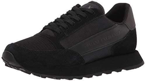 Armani Exchange Sneaker, Scarpe da ginnastica, Uomo, Nero, 43 EU