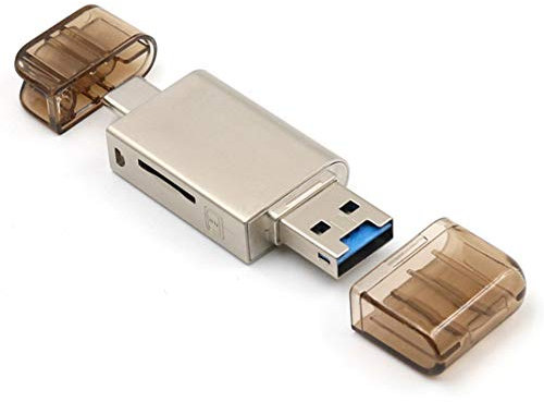 Nano Lecteur de Carte mémoire de Remplacement pour Huawei Mate20 / P30 Pro NM-Card USB3.0 Gen Type C TF/NM Card Reader, Or